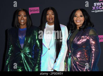 Hollywood, Kalifornien, am 2. März 2023. Cheryl 'Coko' Gamble, Tamara 'Taj' George und Leanne 'Lelee' Lyons kommen zu Bravos Premiere „SWV & Xscape: The Queens of R&B“, die am 2. März 2023 im Aster in Hollywood, Kalifornien, stattfand. © Majil/AFF-USA.com Stockfoto