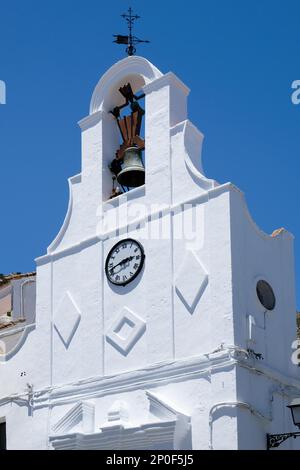 MIJAS, ANDALUSIEN/SPANIEN - JULI 3 : Blick auf die Kirche San Sebastian in Mijas Andalusien Spanien am 3. Juli 2017 Stockfoto