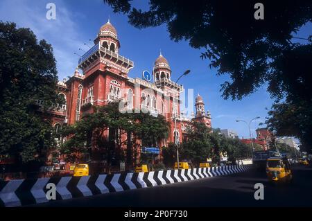 State Bank of india, Esplanade Road, chennai. Indo-sarkenischer Stil. Historisches Gebäude, Indien Stockfoto