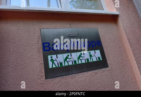 Babyluke, St. Joseph-Krankenhaus, Wuesthoffstraße, Tempelhof, Berlin, Deutschland Stockfoto