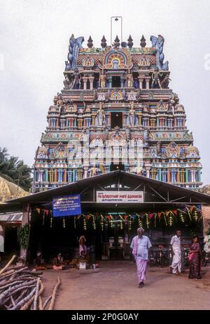 Suryanar Kovil ist dem Gott der Hindusonne in Suryanar Kovil gewidmet, in der Nähe von Kumbakonam in Tamil Nadu, Südindien, Indien, Asien Stockfoto