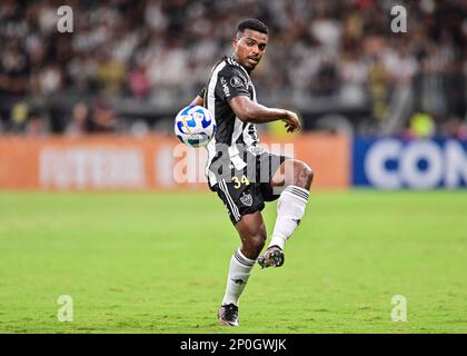 1. März 2023: Estadio Mineirao, Belo Horizonte, Brasilien: Jemerson von Atlético Mineiro, während des Fußballspiels Copa Libertadores zwischen Atletico Mineiro und Carabobo Stockfoto