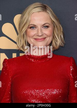 HOLLYWOOD, LOS ANGELES, KALIFORNIEN, USA - MÄRZ 02: Amy Poehler trifft am 2. März 2023 in Hollywood, Los Angeles, USA, auf der NBC-Geburtstagsaktion „Carol Burnett: 90 Years of Laughter + Love“ ein. (Foto von Xavier Collin/Image Press Agency) Stockfoto