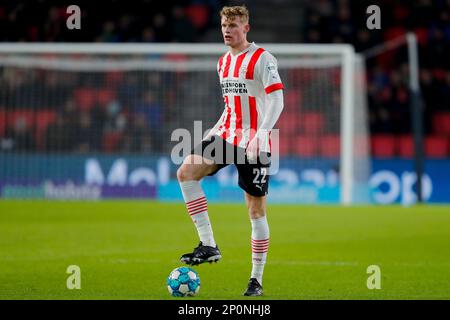 02-03-2023: Sport: PSV V V ADO (KNVB Cup) EINDHOVEN, NIEDERLANDE - MÄRZ 2: Jarrad Branthwaite (PSV) während des Spiels KNVB Beker PSV Eindhoven und ADO Stockfoto