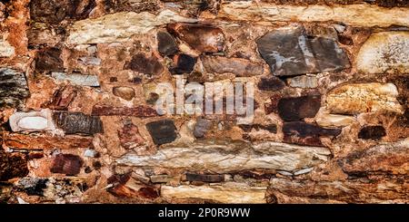 Strukturierter Hintergrund Mit Natürlichen Steinwänden Stockfoto