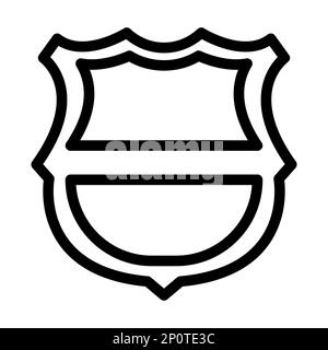 Dickes Symbol Für Das Fußballabzeichen Für Den Persönlichen Und Kommerziellen Gebrauch. Stockfoto