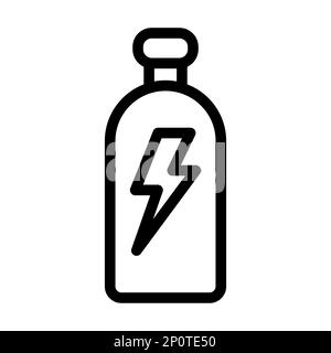 Dick-Line-Symbol Für Getränkevektor Für Den Persönlichen Und Kommerziellen Gebrauch. Stockfoto