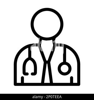 Doctor Vector Symbol Für Dicke Linien Für Den Persönlichen Und Kommerziellen Gebrauch. Stockfoto