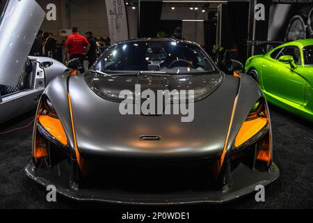Supersportwagen im Toronto Metro Convention Centre ausgestellt Stockfoto