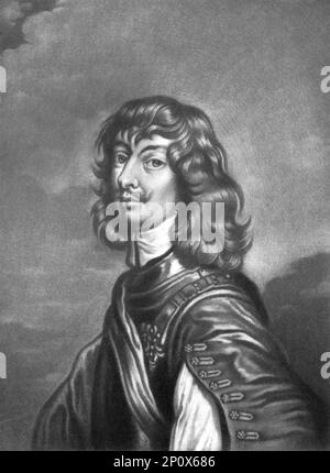 "Algernon Percy, Earl of Northumberland und Lord High Admiral; Obit 1668", 1814. Von „Porträts von Figuren, die in der britischen Geschichte berühmt sind, vom Beginn der Herrschaft von Heinrich dem Achten bis zum Ende der Herrschaft von James dem Zweiten“ [Samuel Woodburn, London, 1815]. Stockfoto