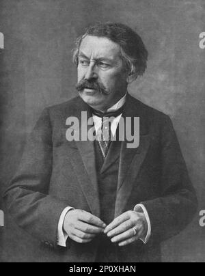 "Discours de M Briand, President du Conseil, a la Chambre des Deputes, le 19 septembre 1916;" Vous ne connaissez donc pas l'Allemagne, monsieur Brizon? - Si vous voulez que la paix regne sur la Monde, Souhaitez la victoire de votre Pays. Et ne cherchez pas a faire croire a vos concitoyens que la paix peut naitre aujourd'hui. Cette paix-la serait une paix humiliante et deshonorante. Il n'y a pas un Francais qui la puisse Desirer“, 1916. Aus der „Collection de la Guerre IV L'Illustration Tome CXLVIII. La Guerre Juillet, Aout, Septembre, Octobre, Novembre, Dez. 1916". Stockfoto