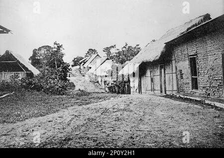 Szene in Iquitos, Peru, 1913. Stockfoto