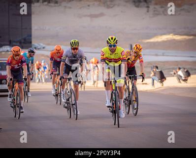 Saudi-Tour in Alula, Saudi-Arabien Stockfoto