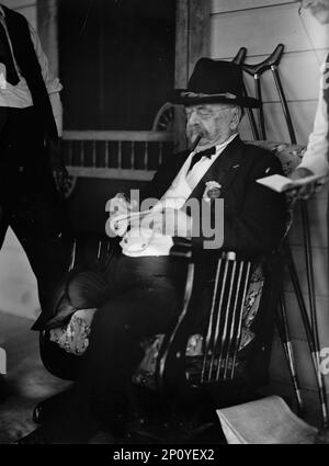 Generalmajor Daniel Edgar Sickles, Veteran der Großen Armee der Republik, Gettysburg Reunion, 1913. Stockfoto