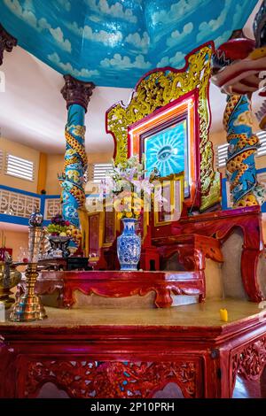 Cao Dai Tempel Von Sa Dec, Vietnam Stockfoto