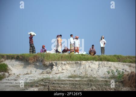 Bild von Flüchtlingen in Bangladesch. Stockfoto