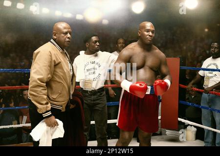 Big George Foreman Forest Whitaker & Khris Davis Stockfoto