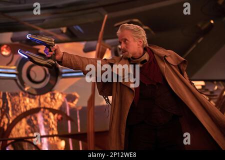 Ameisenmann und der Wasp Quantumania Michael Douglas Stockfoto