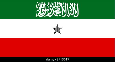 Nationalflagge der Republik Somaliland Stockfoto