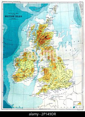 Gazetteer of the British Isles, statistisch und topographisch (1887) von John Bartholomew. Original aus der British Library.