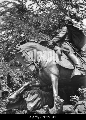 Reiterstatuen in Washington, D.C., zwischen 1911 und 1942. Stockfoto