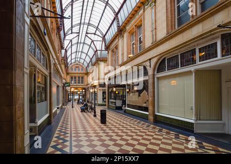 02.03.2023 Preston, Lancashire, Großbritannien. Geschäfte in St Georges, Fishergate und Friargate im Zentrum von Preston Stockfoto