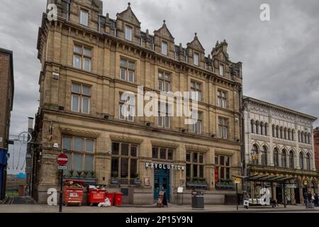 02.03.2023 Preston, Lancashire, Großbritannien. Geschäfte in St Georges, Fishergate und Friargate im Zentrum von Preston Stockfoto