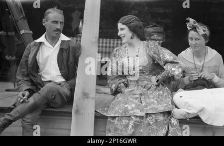 Filmset für einen Western, zwischen 1896 und 1942. Stockfoto