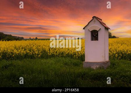 Kleine christliche und katholische Kapelle Stockfoto