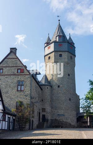 Altena: Burg Altena Castle in Sauerland, Nordrhein-Westfalen, Nordrhein-Westfalen, Deutschland Stockfoto