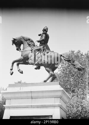 Reiterstatuen in Washington, D.C., zwischen 1911 und 1942. Stockfoto