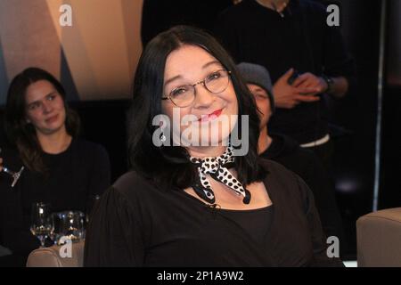 Franziska Treutler nimmt am 3. März 2023 an der NDR Talk Show im NDR Studio in Hamburg Teil Stockfoto