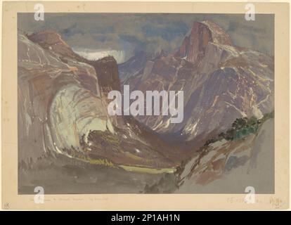 Half Dome und Royal Arches, Yosemite, vom Glacier Point, c. 1870. Stockfoto