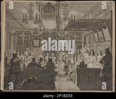 Relation en Forme de Journal du Voyage et Sejour que le Serenissime et Tres-Puissant Prince Charles II Roy De La Grand Bretagne, 25. Mai - 2. Juni 1660. Stockfoto