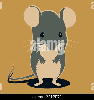 Maussymbol, Ratte, Mäuse, dünne Strichsymbole für Web und Mobiltelefon Stock Vektor
