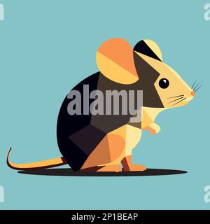 Maussymbol, Ratte, Mäuse, dünne Strichsymbole für Web und Mobiltelefon Stock Vektor