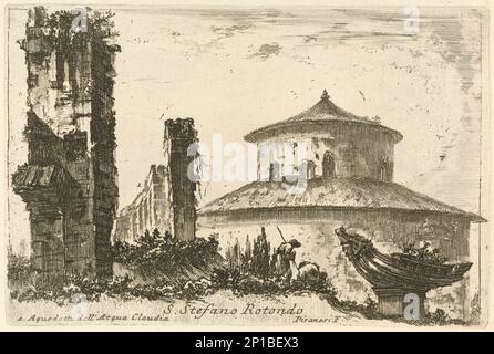 Varie vedute di Roma antica e moderna disegnate e intagliate da celebri autori, veröffentlicht 1748. Verschiedene Ansichten des antiken und modernen Roms, benannt und geschnitzt von gefeierten Autoren. Stockfoto