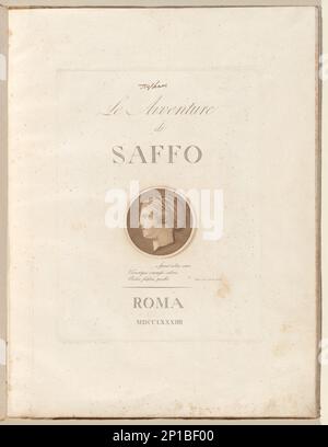 Le Avventure di Saffo (die Abenteuer von Sappho), 1784. Stockfoto