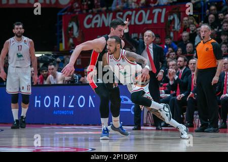 Armani - Olympiakos euroleague Korb 2022-2023 - Mailand märz 3 2023 - auf dem Foto - napier shabazz emporio armani mailand Stockfoto