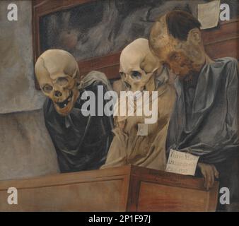 Drei Skulls aus Convento dei Cappucini in Palermo, 1894. Stockfoto