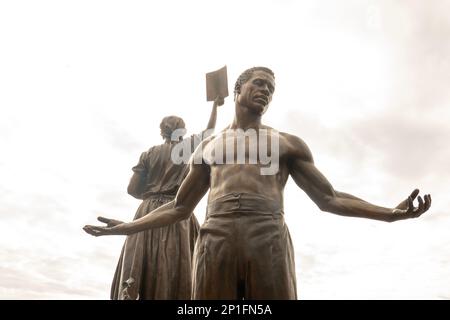 Emanzipation und Freedom Monument auf Browns Island Richmond Virginia Stockfoto