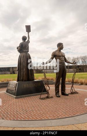 Emanzipation und Freedom Monument auf Browns Island Richmond Virginia Stockfoto