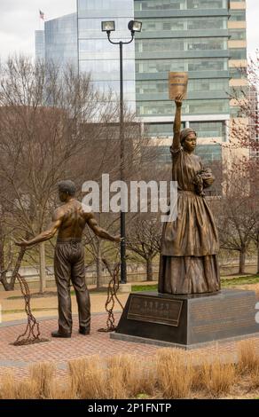 Emanzipation und Freedom Monument auf Browns Island Richmond Virginia Stockfoto