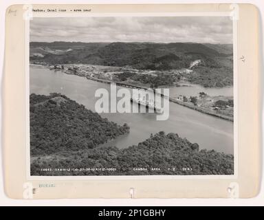 Panamakanal Zone - Gamboa, Luftfoto. Stockfoto