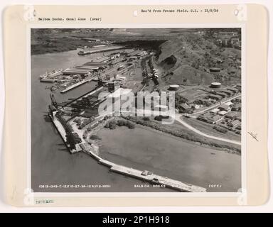 Panamakanal Zone - Balboa, Luftfoto. Stockfoto