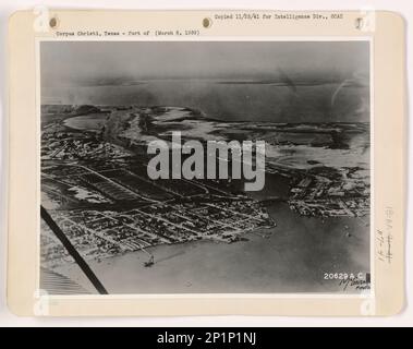 Texas - Corpus Christi, Luftfoto. Stockfoto