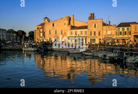 Frankreich. Charente-Maritime (17) Ile de Re. Das Dorf Saint-Martin Stockfoto