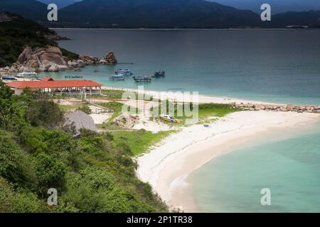 Insel Binh Hung, Ninh Thuan Provinz, Vietnam Stockfoto