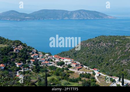 Palea Loutra, Halbinsel Methana, Argolis, Saronische Inseln, Peloponnes, Griechenland Stockfoto