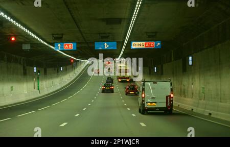 Stadtautobahn, Amsterdam, Niederlande Stockfoto